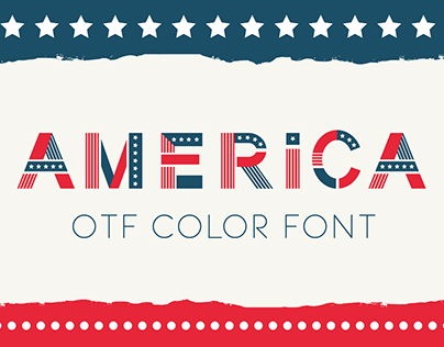 America otf color font
