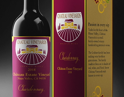Wine box and label concept design