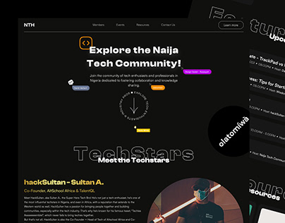 Naija Tech Community | Landing Page Design