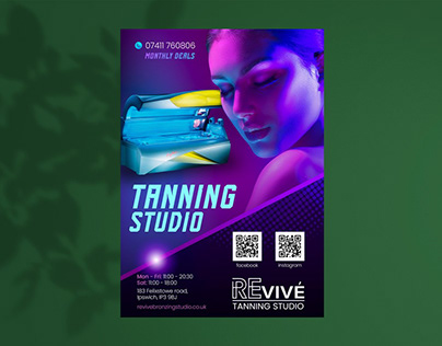 Poster design - Tanning Studio ReVive