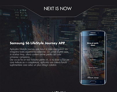 Samsung Galaxy S6 Lifestyle Journey App