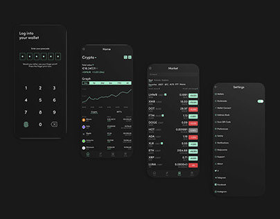 Project thumbnail - Crypto Wallet App - UI Design