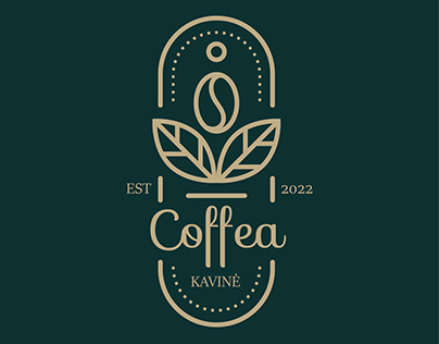 "Coffea" kavinės firminio stiliaus projektas