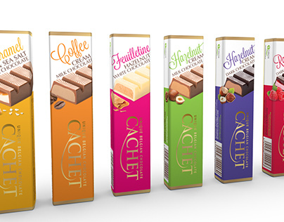 Cachet - Filled Chocolate Bars (packaging re-design)