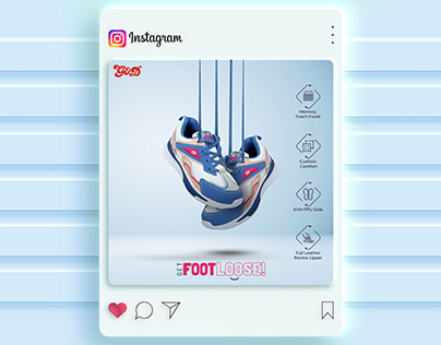 Social Media post creative for G&D shoe brand