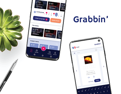 Grabbin' - Vocabulary-Collecting Tool / A UX Case Study