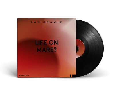 Life on Mars vinyl design