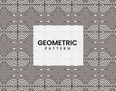 Abstract geometric lines seamless pattern