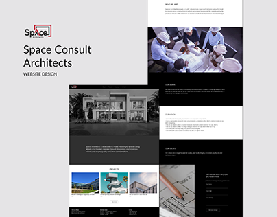 Website UI design for an architectural firm