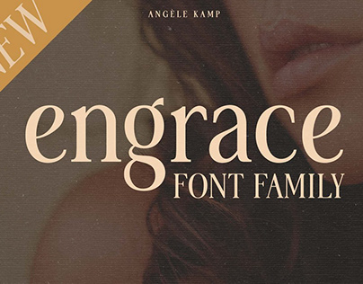 Engrace serif font family typeface