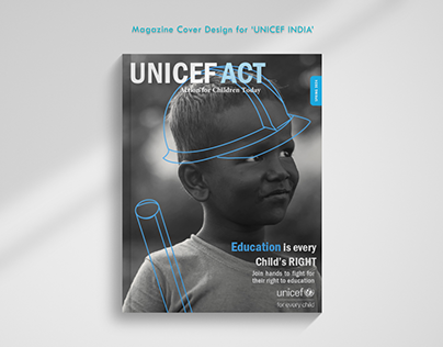 Magazine Cover Page Design - Unicef India