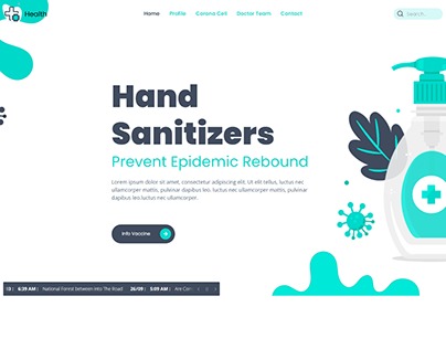 Responsive -- Elegant Hand Sanitizers Landing Page
