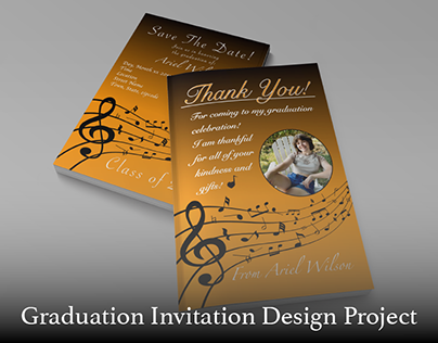 Graduation Invitation Design Project