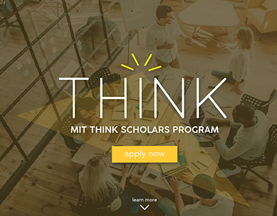 MIT THINK Website Mockup