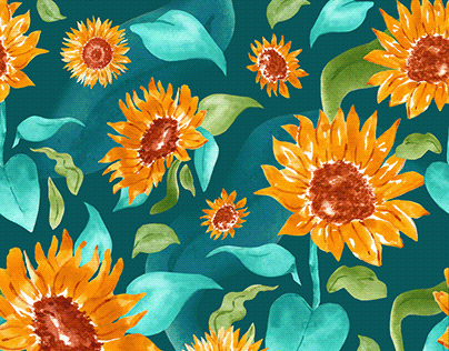 Estampa Floral em Aquarela | Floral Pattern Watercolor
