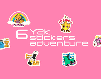 6 y2k sticker for hicking company