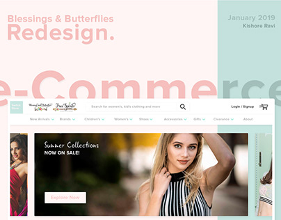 Online e-Commerce Website User Interface Design