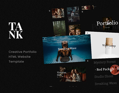 Tank - Portfolio Showcase HTML Website Template