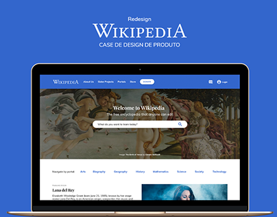 Redesign Wikipédia | Design de Produto