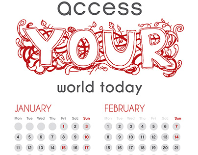 Calendar designs for access and all concepts