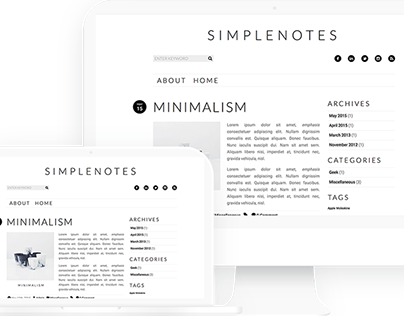 Simplenotes Web Design