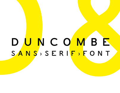 Duncombe - Font & Specimen