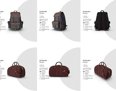 Download Travel Bags 3D Modeling Designs|Harsh Designs