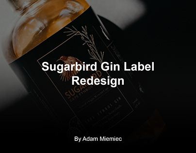 Sugarbird Gin: Label Redesign