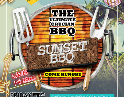 Poster design for The Ultimate Crucian BBQ