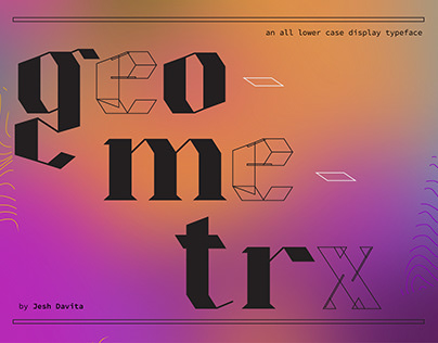 Geometrx - typeface