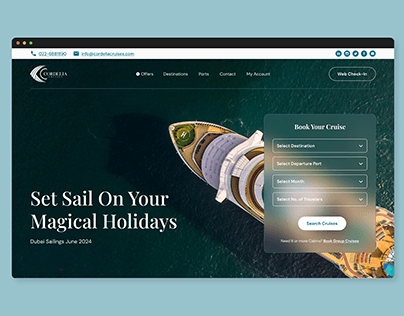 Cordelia Cruises - Homepage Redesign
