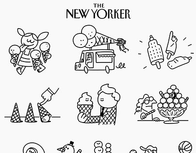 Icecream spots for The New Yorker