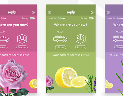 Shophi, a Fragrance Diffuser Control Mobile App
