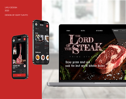 The Lord Of The Steak Website Design