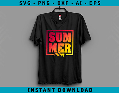 Summer Vibes Tie Dye Summer Vacation T-Shirt Design