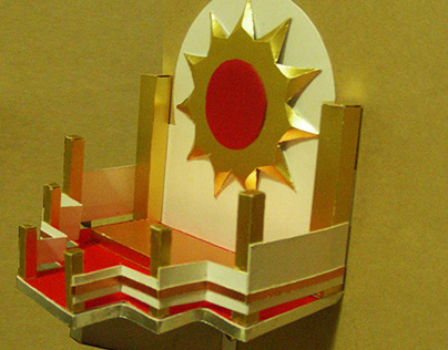 Paper Temple 9cm(H) X 12 cm(w)