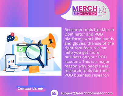 POD Research Tools say about Merch Dominator