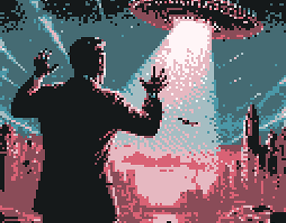Alien Invasion pixel Art