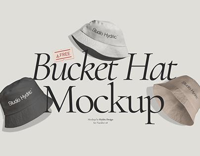 Project thumbnail - Free - Aesthetic Bucket Head Mockup