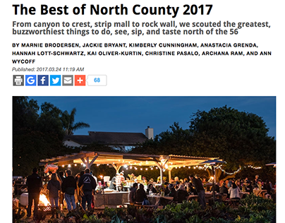 Best of North County Issue For San Diego Magazine