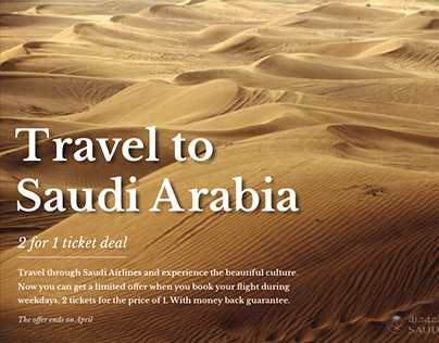 Saudi Airline advertisement