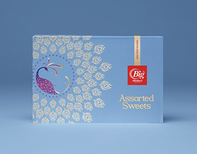Sweets Box Packaging Design For Big Mishra