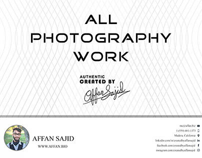 All Photography Work