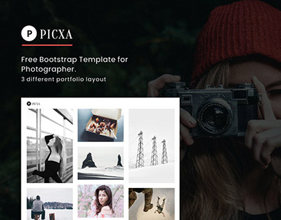 Picxa – Free Photography Bootstrap Template