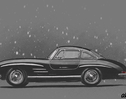 Mercedes Benz SL - Sketch