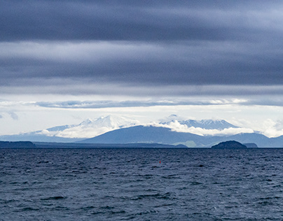 Mt Ruapehu from Lake Taupo, NZ