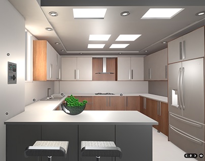 Web Based 3D- Kitchen Interior