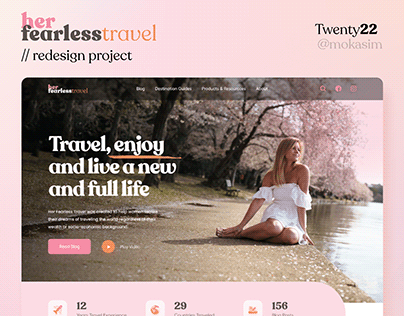 Web Design. A Redesign project for travel