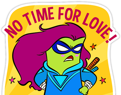 HIKE Messenger: Sticker Pack 'No time for love'