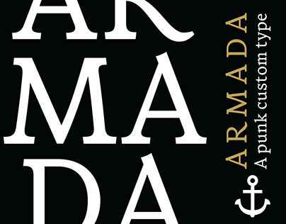 Custom Typeface • Armada